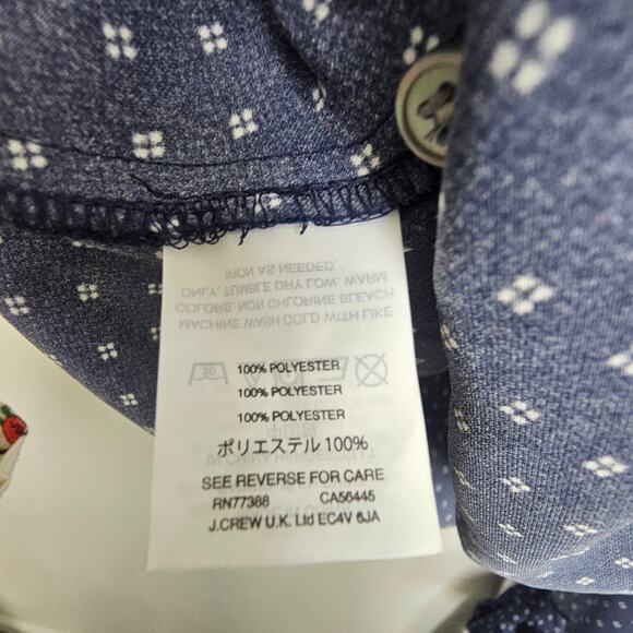 J. Crew Womens Foulard Floral Wrap Top Size L Classic Preppy Drapey Old Money - Picture 8 of 10